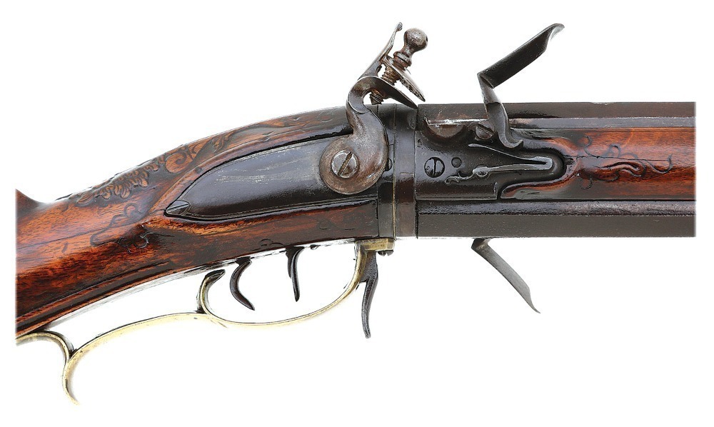 Attractive German Swivel Breech Flintlock Buck and Ball Gun