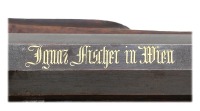 Austrian Reverse Lock Percussion Schuetzen Rifle by Ignaz Fischer - 4