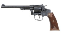 Factory Engraved Smith & Wesson 22/32 Heavy Frame Target Hand Ejector Revolver - 2