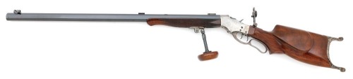 Stevens-Pope Custom Muzzleloading Schuetzen Rifle on No. 44 1/2 Action