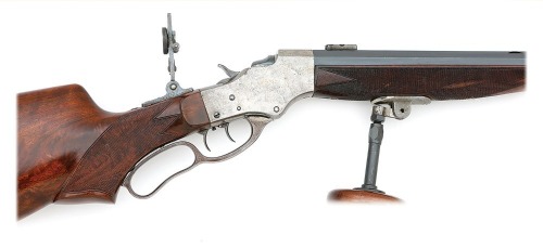 Pope Rifles Stevens-Pope Custom Muzzleloading Schuetzen Rifle on No. 44 1/2 Action