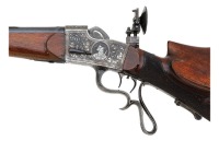 German Buchel System Brilliant Falling Block Schuetzen Rifle - 3