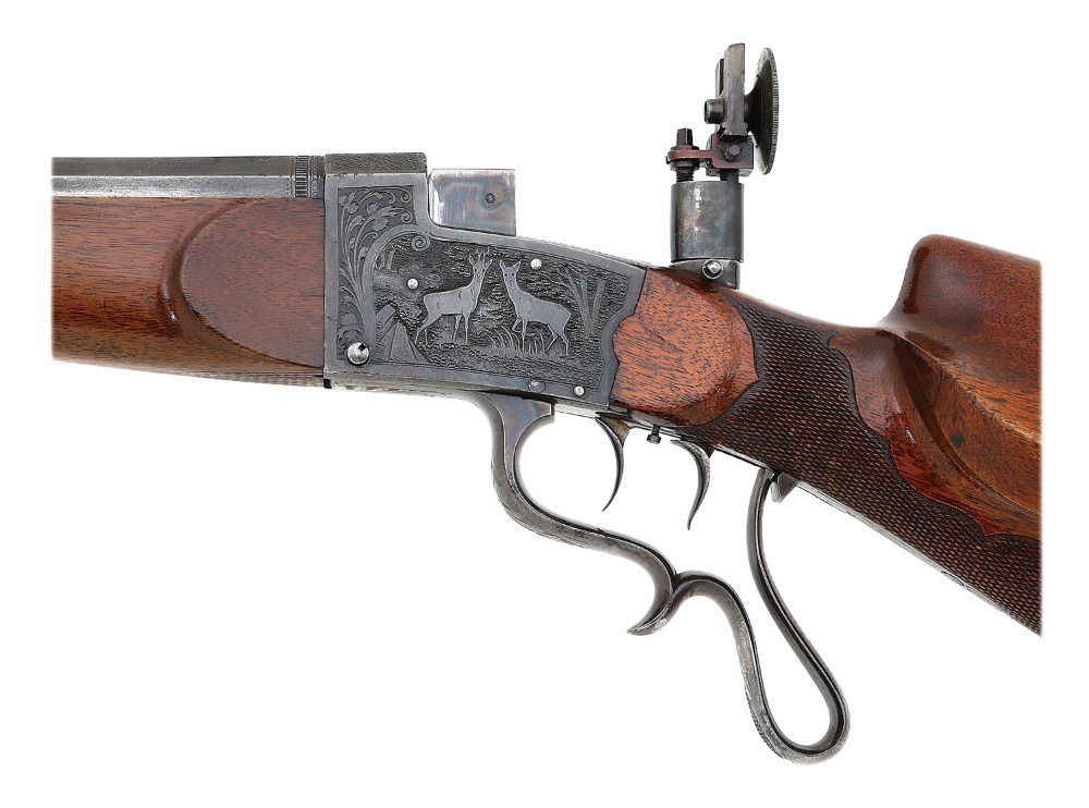 German System Will Model 1908 Short Frame Falling Block Schuetzen Rifle