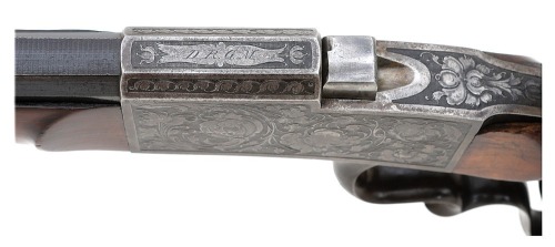 German System Burgsmueller Falling Block Schuetzen Rifle