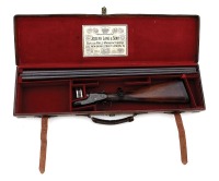 British Sidelock Double Shotgun by Joseph Lang & Sons with Case