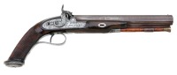 British Percussion Target Pistol by William Chance & Son