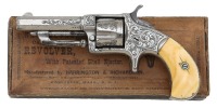 Attractive Engraved Wesson & Harrington No. 3 Single Action Pocket Revolver with Box