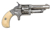 Attractive Engraved Wesson & Harrington No. 3 Single Action Pocket Revolver with Box - 2