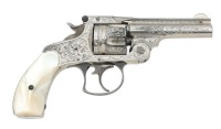 Engraved Smith & Wesson 38 Double Action Revolver