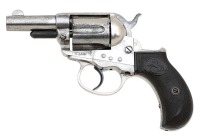 Colt Model 1877 Thunderer Etched Panel Double Action Revolver - 2