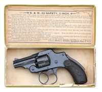 Desirable Smith & Wesson 32 Safety Hammerless Bicycle Revolver