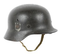 German M40 Stahlhelm With SS Runes