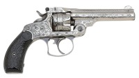 Engraved Smith & Wesson Second Model 32 Double Action Revolver