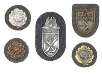 WWII German Uniform Sleeve Badge Grouping