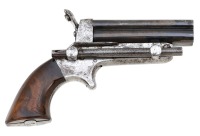 Spanish Copy of a Sharps Four-Barrel Pepperbox by Antonio Garagarza