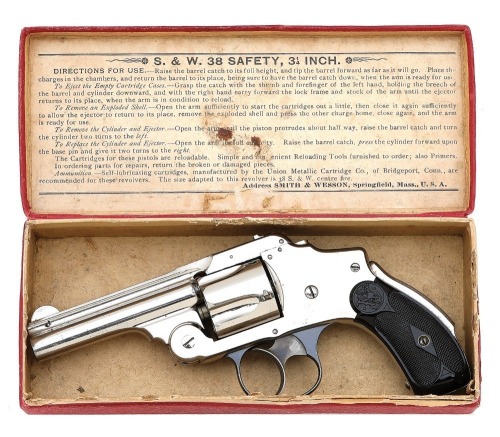 Smith & Wesson 38 Safety Hammerless Double Action Revolver