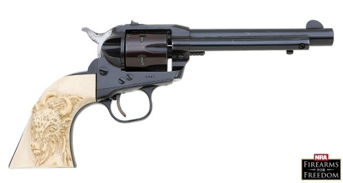 Ruger Single-Six “Flatgate” Revolver with Carved Ivory Grips