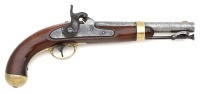 U.S. Model 1842 Percussion Pistol by H. Aston