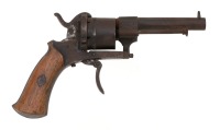 Belgian Pinfire Double Action Pocket Revolver