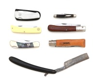 European Straight Razor And Folding Knives