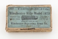 Box of Collectible Winchester 44 Caliber Ammunition for the 1873 Rifle