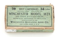 Box of Collectible Winchester 38 Caliber Ammunition for the 1873 Rifle