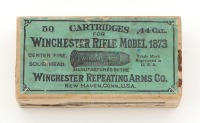 Box of Collectible Winchester 44 Caliber Ammunition for the 1873 Rifle