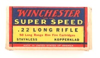 Collectible Box of Winchester Super Speed 22 LR Cartridges