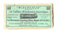 Collectible Box of Winchester .44 Caliber Ammunition