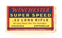 Collectible Box of Winchester Super Speed 22 LR Cartridges