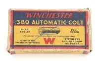 Winchester 380 Automatic Colt Cartridges