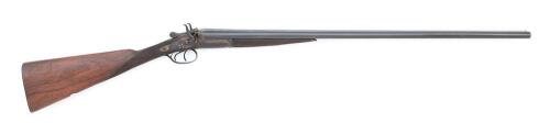 British Round Body Double Hammergun with Trulock & Harris Dublin Retailer Marking