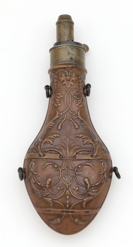 Overall Embossed Powder Flask