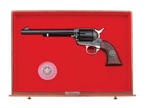 Texas Revolver Colt Second Generation Single Action Army Texas Ranger Commemorative ...