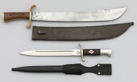 Luftwaffe Machete and Reproduction Hitler Youth Knife