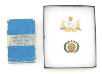 Rare Laos Military Badges Designed by M.O.H. Winner Lewis L. Millett with Provenance