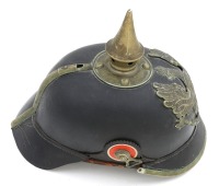 WWI Prussian Leather Pickelhaube