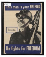 WWII This Man Is Your Friend-Russian Poster