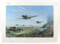 British WWII “Adlertag, 15 August 1940” Lithograph Print By Frank Wootton