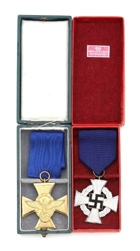 WWII German 25 Year Faithful Service Medal Grouping