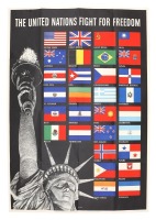 WWII United Nations Fight For Freedom Poster