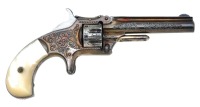 Attractive Engraved Smith & Wesson No. 1 Third Issue Revolver with Pipe Case - 2