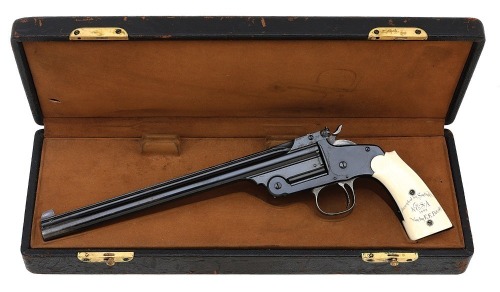 Interesting Cased Smith & Wesson First Model Single Shot Pistol Won by E.E. Patridge
