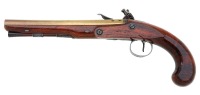 Very Fine Pair of Brass Barreled British Flintlock Pistols by Henry Nock - 3