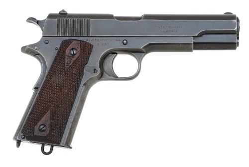 Colt Government Model Semi-Auto Pistol Identified to the Rhode Island National Guard