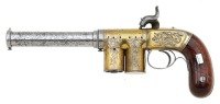 Important, Very Rare & Extremely Fine Percival & Smith Repeating Magazine Pistol From the William Locke Collection