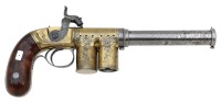 Important, Very Rare & Extremely Fine Percival & Smith Repeating Magazine Pistol From the William Locke Collection - 2