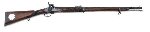 British Pattern 1858 Two-Band Percussion Prize Rifle by R.T. Pritchett Presented to Sergeant Chester Earles, 38th Middlesex Rifle Volunteers