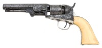 Colt Factory Engraved Model 1849 Pocket Percussion Revolver Presented to Major General Henry Havelock by Boston Businessman Frederic Tudor