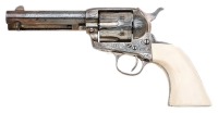 Rare & Desirable Documented New Mexico Shipped & Factory Engraved Colt Frontier Six Shooter Revolver - 2